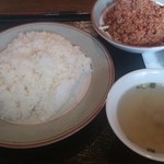 Mesai - ・ナム・プリックオーン（ランチ、スープ・ライス付き） 800円