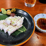 立呑酒飯 えいちや - 活〆 骨切ハモ（580円）