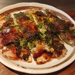 Hiroshima Okonomiyaki Okotarou - とんぺい焼き。お好み焼きも旨いが、とんぺい焼きも旨いんだなココ。ネギ焼きも食べてみなくっちゃ。