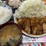 じゃがいも - 豚ステーキ定食 (1,200円)