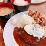 Dining Bar TAO - ハンバーグ唐揚げ定食