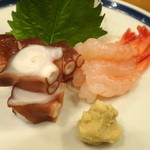 主税寿司 - 2013.10タコブツと甘エビ