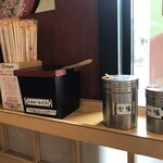 そばの神田東一屋 - コンディメンツ。
