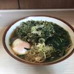 そばの神田 東一屋 - アサソバビンボー！　
      朝そば＋春菊天！