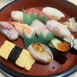Fukufuku Sushi - 1,000円寿司接写