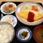 あほだら亭 - 10月8日、3番オムレツ定食