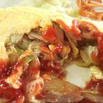 あほだら亭 - 豚肉野菜炒め入り。