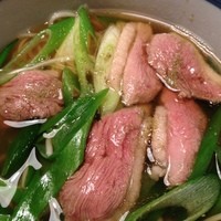 京都 権太呂 本店 - 鴨南そばを頂きます。