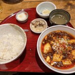 かかん - 麻婆豆腐定食（1,300円税込）