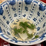 末冨 - 鳥貝と筍の花山椒しゃぶしゃぶ