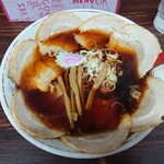 枡はん - 薄めのチャーシューで美味しい