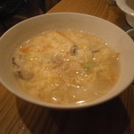 韓国ダイニング　李 - 食べ放題で頼める玉子スープ