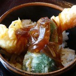 ほり田 - 蕎麦セットのミニ天丼