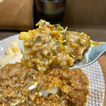 ヌードル＆スパイスカレー 今日の1番 - ひき肉タップリ、スパイス最高！