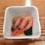 おすし 花富 - 甘海老紹興酒漬け