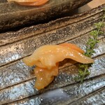 秀寿司 - アオヤギさん。コリコリで美味しー！