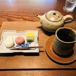 ゼンカフェ - 上生菓子とお飲み物のセット