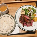 グリルモトカラ - ダブルロースステーキランチ