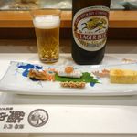 Sushi Sen - お通し。アナゴです。ハモかと思った。