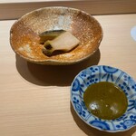 くるますし - 鮑と肝ソース