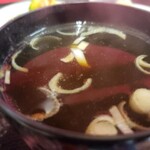 富士食堂 - ランチのスープ