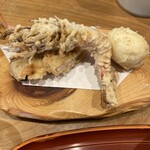 スープカレー奥芝商店 - 大海老・鶏もも・半熟卵