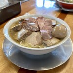 湯の台食堂 - 肉そば 塩 大 味玉トッピング