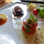 手打ち蕎麦とフレンチの やな木 - ＜2013年9月＞アミューズ盛り合わせ