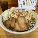 麺屋 しん蔵 - 限定 サバカツジロ 1050円
      (野菜少なめ ニンニク)