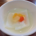 中国料理 峨嵋山 - 締めの杏仁豆腐