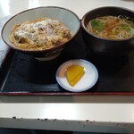 くらたや - 老生のカツ丼とかけ蕎麦(小)のセット