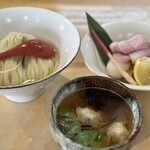 自家製麺 くろ松 - 特上白醤油つけ麺