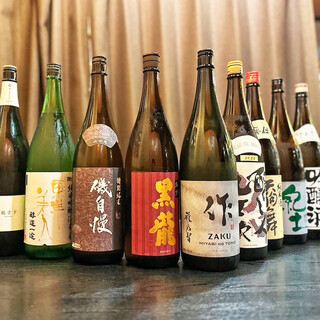 【全国各地の日本酒】を取り揃え！"美味い料理"と"美味い酒"