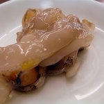 天麩羅処ひらお - いかの塩辛です。この塩辛は食べ放題なんですよ。人気の商品です。ゆず味の塩辛です。