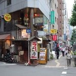 肥後橋ラーメン亭 - 視点：土佐堀通沿い南西向き（東にすぐ肥後橋駅）