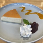 チーズガーデン - ホイップクリームとあんことマンゴーソースでいただきます