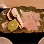 もめん - 鱧と松茸の炭火ミニ鍋