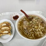麺屋 まさと - 佐野ラーメン（中華そば）＆ジャンボ餃子