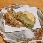 魚こばやし - 舞茸と金時芋の天ぷら