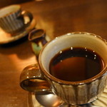 茶房 武蔵野文庫 - 民芸陶器で。