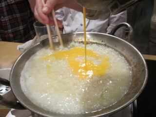 Kikuchi - 雑炊作ってます