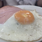 あおき食堂 - ハムエッグ