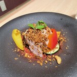 Japanese & Modern Chinese 嵐山 - 北海道三元豚のグリル 四川辛味噌ソース仕立