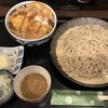 Soba Washoku Hatari - もりそば＋ミニカツ丼1300円 はたり蕎麦へ変更プラス100円・蕎麦大盛無料