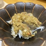 酒日和 縁屋 - 蟹のほぐし身に、蟹味噌。