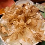 福松荘 - 鰹節ごはんこれにわさび正油をかけて