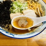 自家製麺 佐藤 - 【濃厚煮干そば＝スープ】