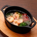 Hot shrimp and broccoli Ajillo