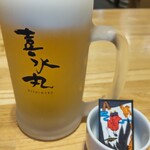 博多の大衆料理 喜水丸 - 生ビール
