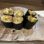 寿し肴和志 - 穴きゅう細巻　600円